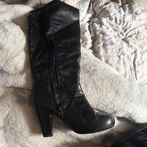 Steve Madden Gillis Black Heeled Boots